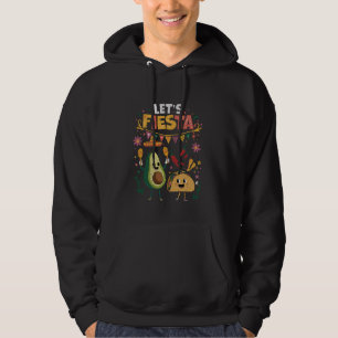 Lets Fiesta Taco Avocado Funny Cinco De Mayo Mexic Hoodie