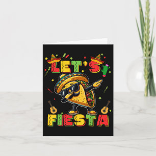 Let's Fiesta Taco Cinco De Mayo Boys Men Kids Mexi Card