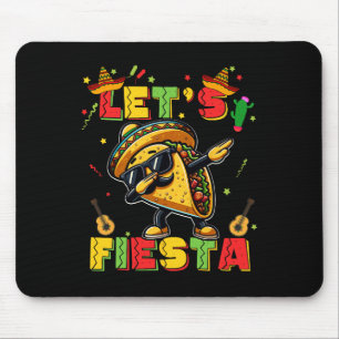 Let's Fiesta Taco Cinco De Mayo Boys Men Kids Mexi Mouse Pad