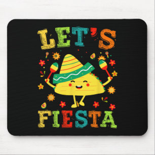Let's Fiesta Taco Cinco De Mayo Boys Men Kids Mexi Mouse Pad