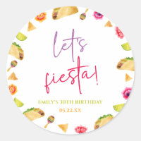 Let's Fiesta Taco Mexican Fiesta Birthday Party