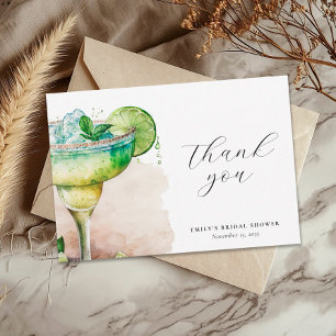 Let's Fiesta Tequila Bridal Shower Thank You Card
