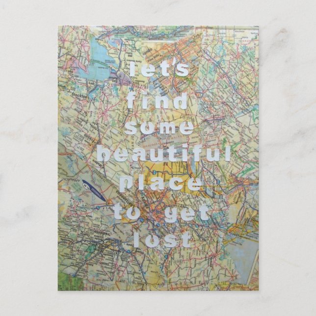 Let's Find Some Beautiful Place Postcard (Front)