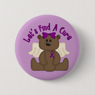Let's Find The Cure Bear 6 Cm Round Badge