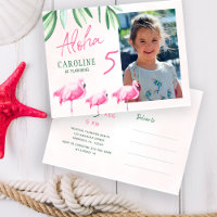 Lets flamingle aloha tropical PHOTO birthday party