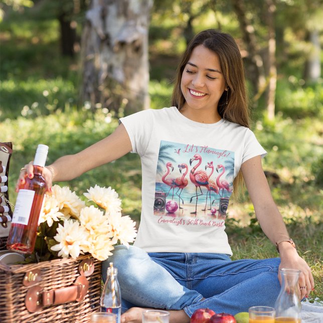 Let's Flamingle Beach Birthday Bash Commemorative  T-Shirt (Creator Uploaded)