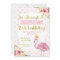 Let's Flamingle Floral 2nd Birthday Invitation