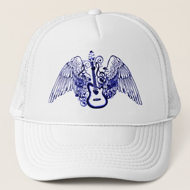 Let's Fly,Rock N Roll_ Trucker Hat (Front)