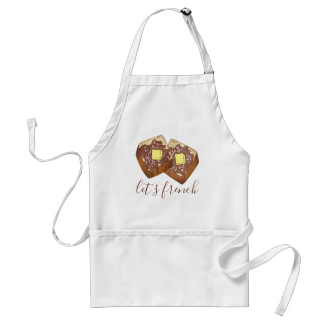 Let's French Toast Butter and Syrup Breakfast Food Standard Apron (Front)
