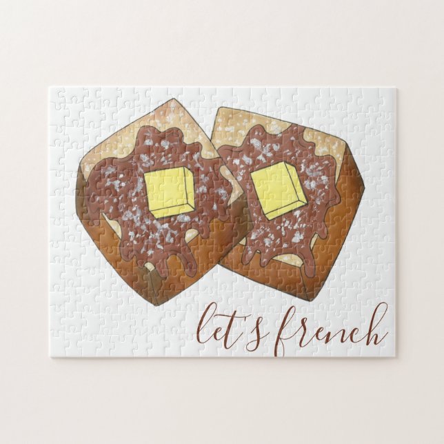 Let's French Toast Slices w/ Syrup and Butter Jigsaw Puzzle (Horizontal)