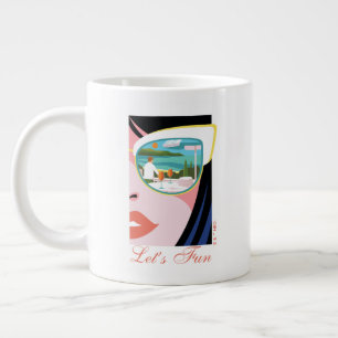 Let's Fun - The White Lotus Large Coffee Mug
