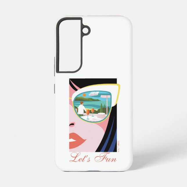 Let's Fun - The White Lotus Samsung Galaxy S22 Case (Back)