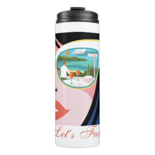 Let's Fun - The White Lotus Thermal Tumbler
