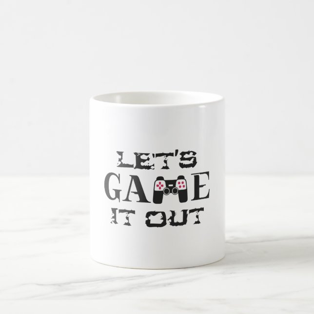 Let's game it out coffee mug (Center)