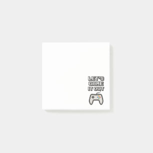 Let's game it out post-it notes