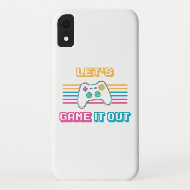 Let's game it out - Retro style Case-Mate iPhone Case (Back)