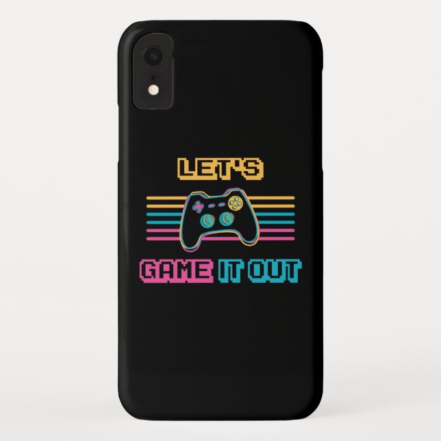 Let's game it out - Retro style Case-Mate iPhone Case (Back)
