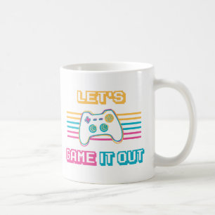 Let's game it out - Retro style Coffee Mug