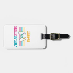 Let's game it out - Retro style Luggage Tag