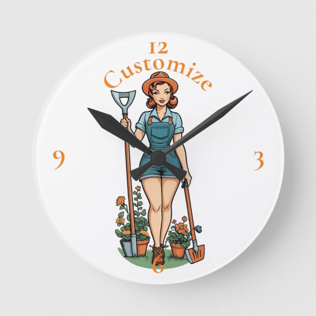 Let's Garden Thunder_Cove  Round Clock (Front)