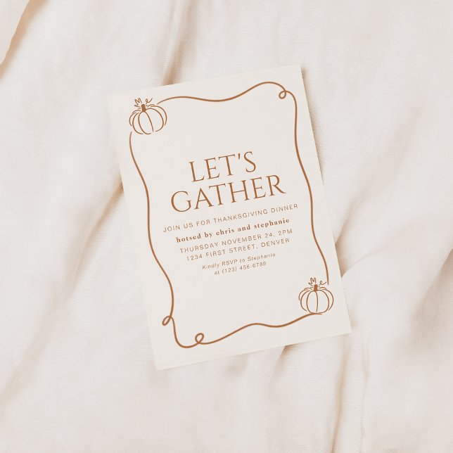 Let's Gather Vintage Invitation (Creator Uploaded)