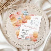Let's Get Artsy! Watercolor Paint, Art Birthday