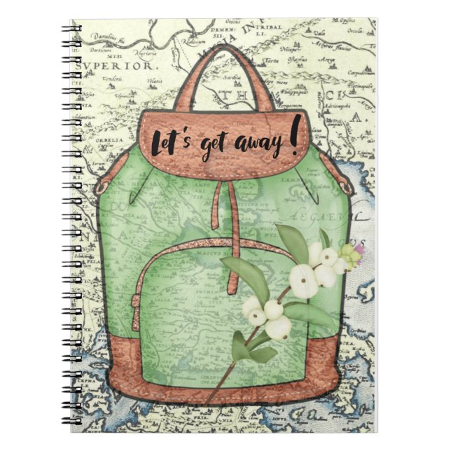 Let's Get Away Notebook (Front)