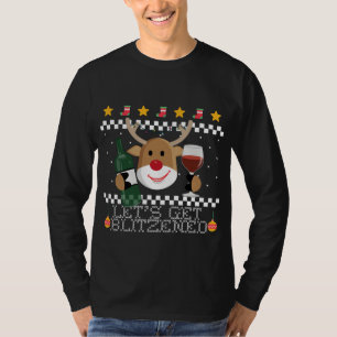 Let's Get Baked Funny Gingerbread Ugly Christmas S T-Shirt