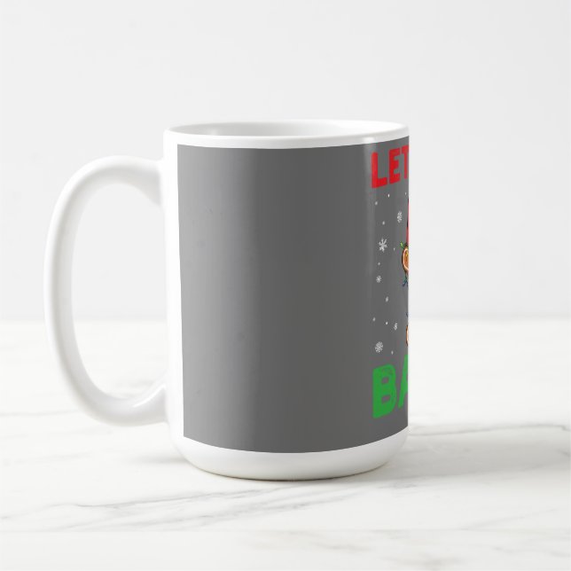 Let's Get Baked Gingerbread Christmas Cookie Bakin Coffee Mug (Left)