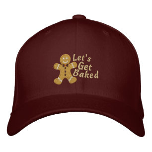 Let's get Baked Gingerbread Man Embroidered Hat
