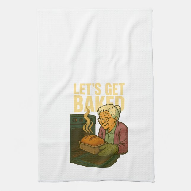 Let's Get Baked Kitchen Towel (Vertical)