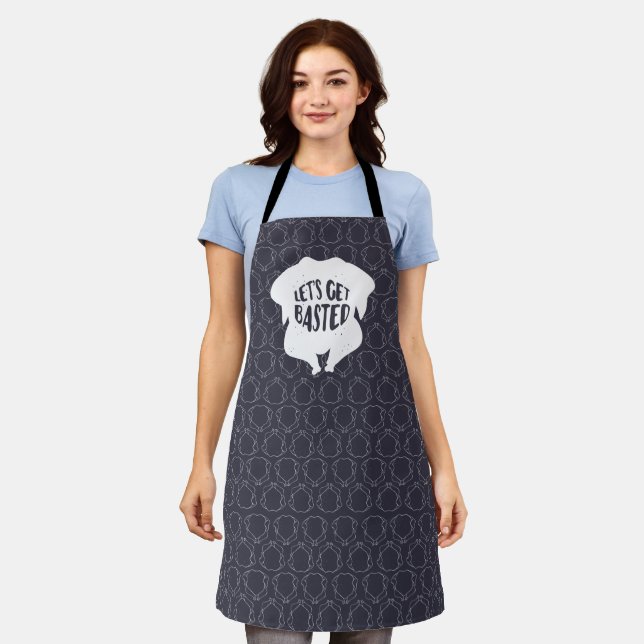 Let's Get Based Thanksgiving Apron (Worn)
