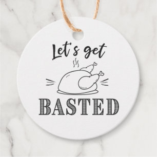 Let's get Basted Thanksgiving Favour Tags