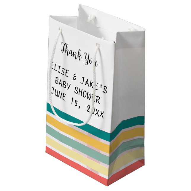 Let's Get Beachy Baby Shower Gift/Favour Bag (Back Angled)