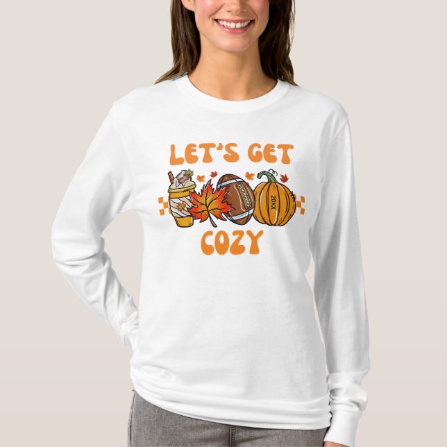 Let's Get Cosy 20XX Long Sleeve T-Shirt (Front)
