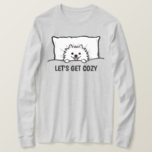 Le'ts Get Cosy Adorable Pomeranian Dog Tucked in T-Shirt