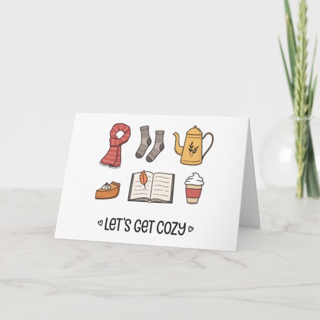 Let's Get Cosy Card (Front)