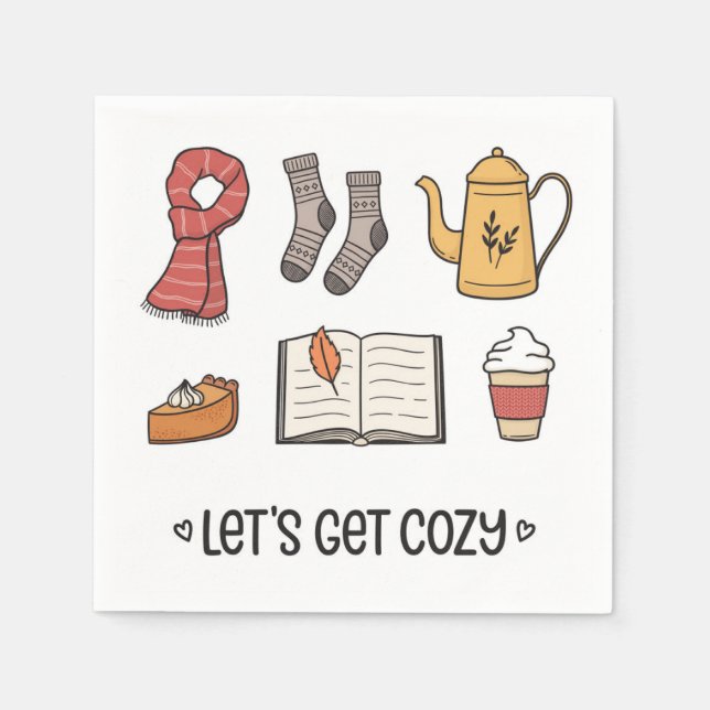 Let's Get Cosy Napkin (Front)