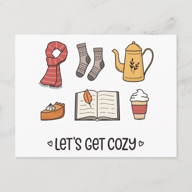 Let's Get Cosy Postcard (Front)