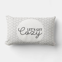 Lets get cosy Throw Pillow