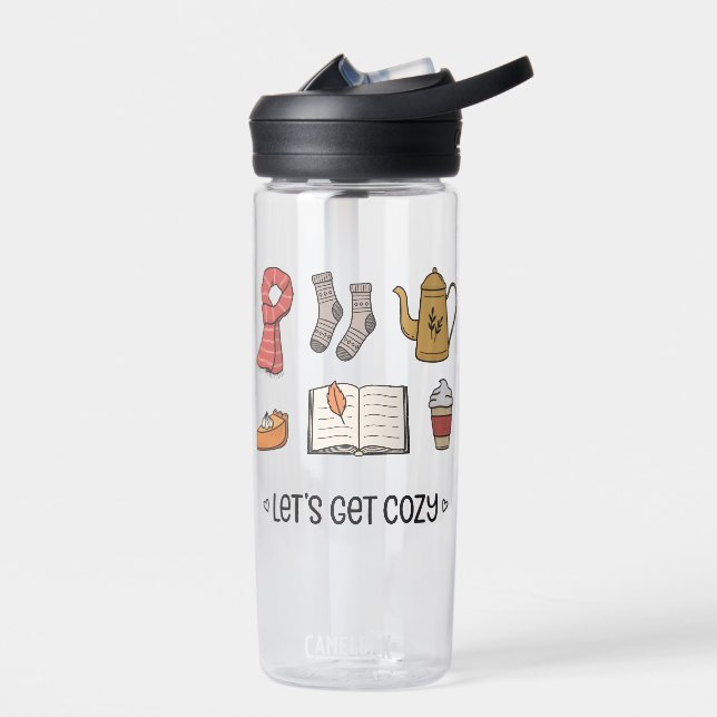 Let's Get Cosy Water Bottle (Left)