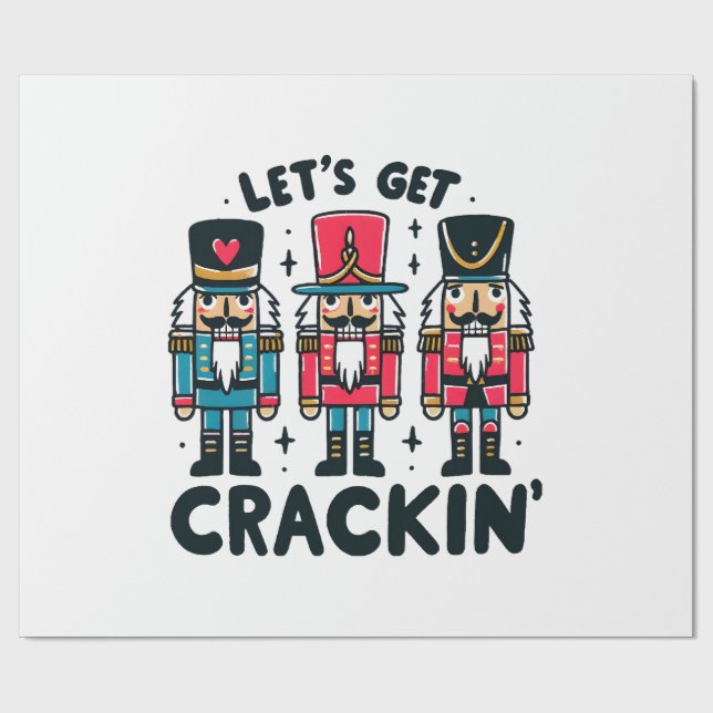 Lets Get Crackin Wrapping Paper (Flat)