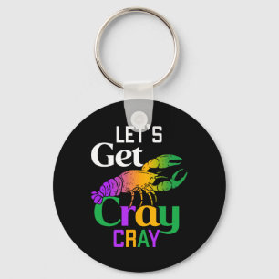 Let's Get Cray Cray Crawfish Costume Boys Men Mard Key Ring