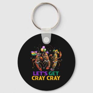 Let's Get Cray Cray Crawfish Costume Boys Men Mard Key Ring