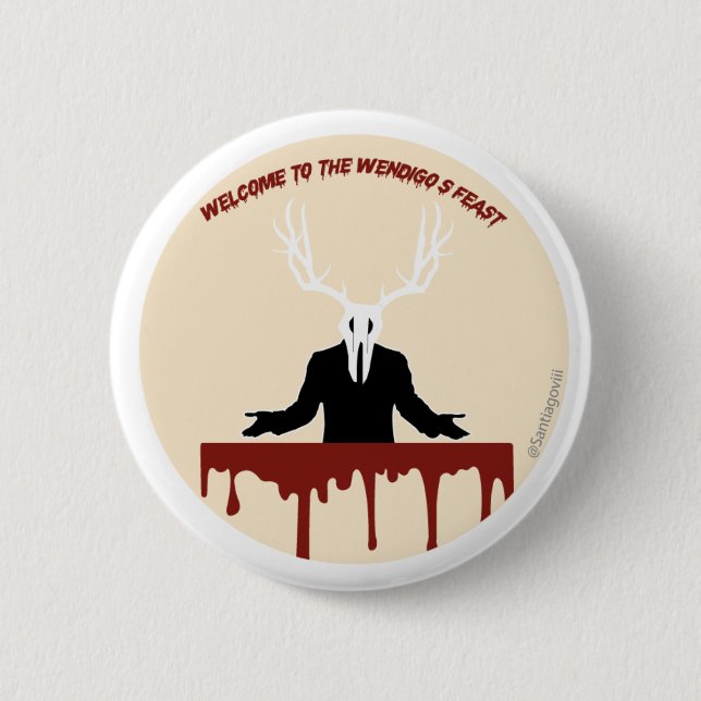 Let's get cryptic: Wendigo 6 Cm Round Badge (Front)