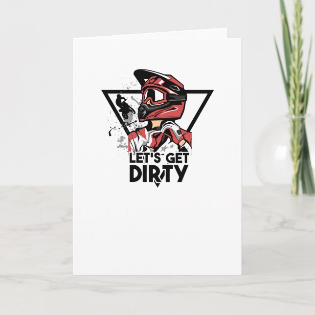 Let's get dirty card (Front)