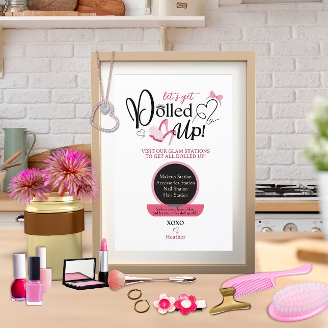Let's Get Dolled Up Party Sign (Creator Uploaded)