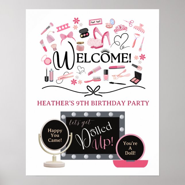Let's Get Dolled Up Welcome Poster (Front)