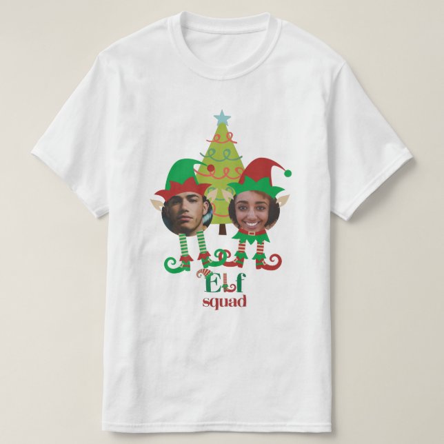 Lets Get Elfed Up Christmas Fun Personalized T-Shirt (Design Front)