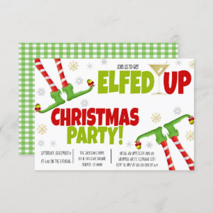  Let's get Elfed Up Christmas Party Invite